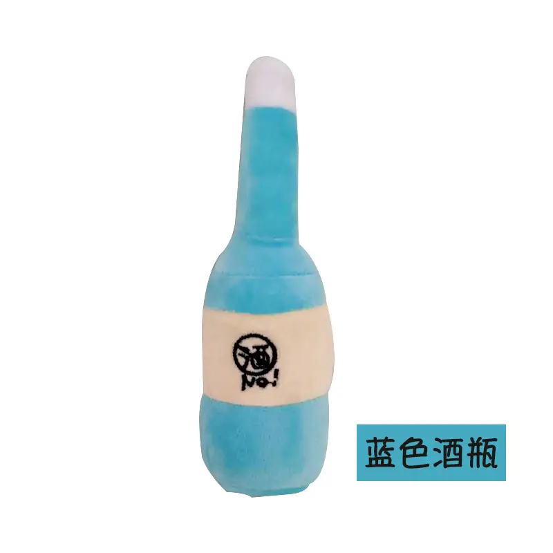 Blue wine bottle
