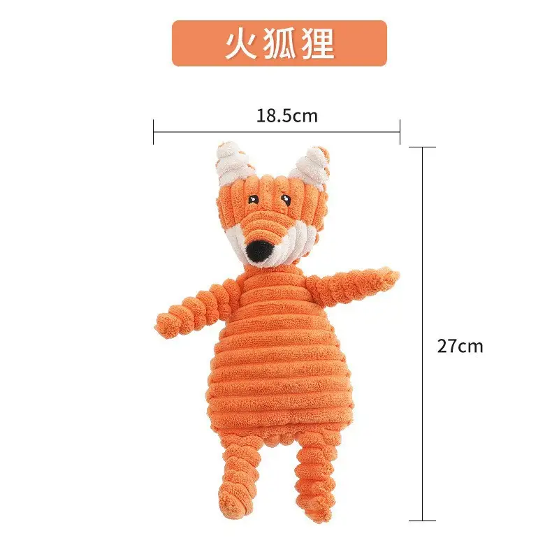 Pet Plush Vocal Toy Bite Resistant Molar Fruit Animal Cat Dog Plush Toy Pet Supplies in stock Wholesale - Image 69