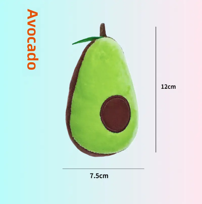 Pet Plush Vocal Toy Bite Resistant Molar Fruit Animal Cat Dog Plush Toy Pet Supplies in stock Wholesale - Image 23