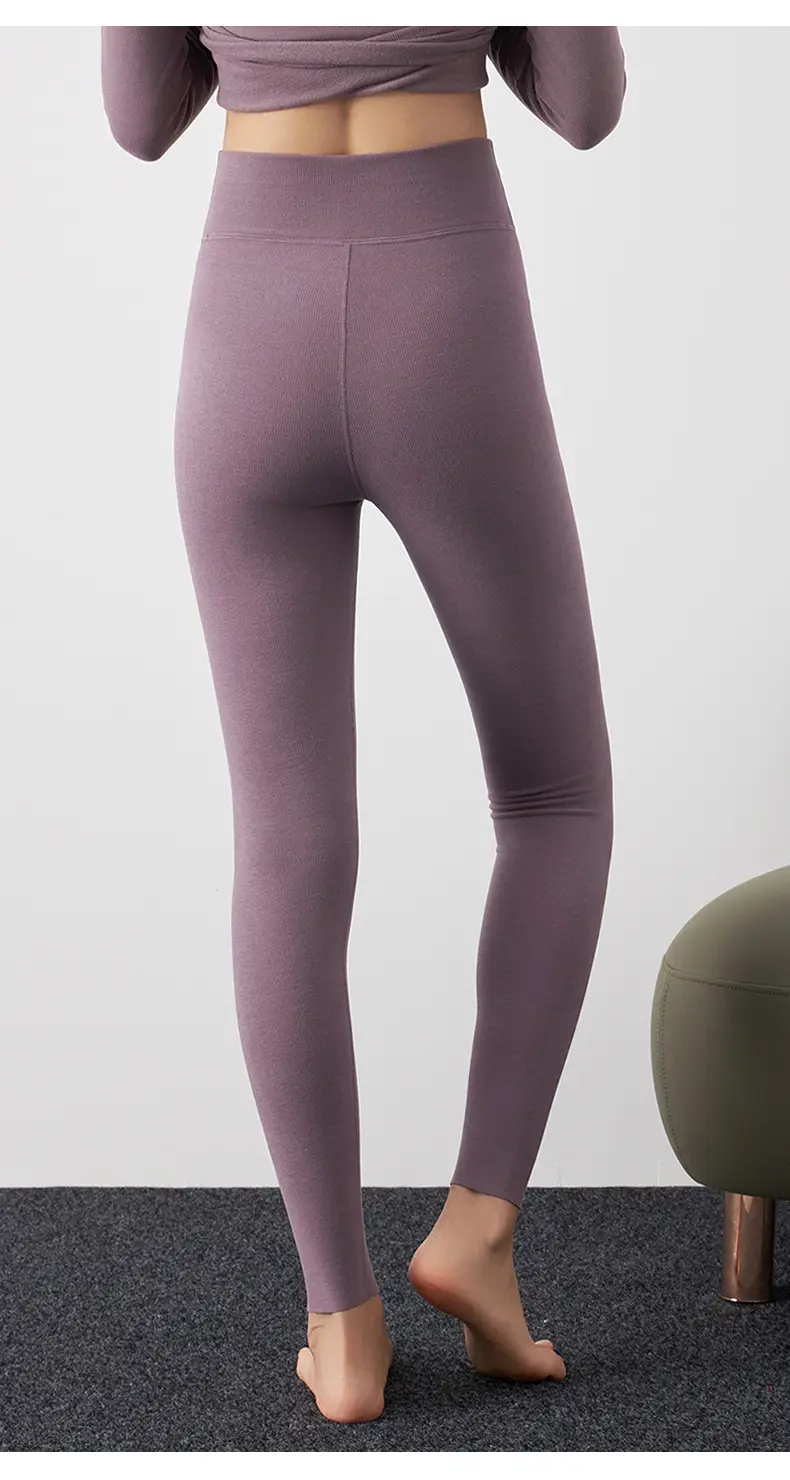 Women's Velvet Leggings High Waist Warm Autumn Pants — feature 13