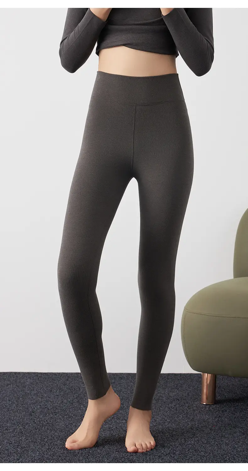 Women's Velvet Leggings High Waist Warm Autumn Pants — feature 16