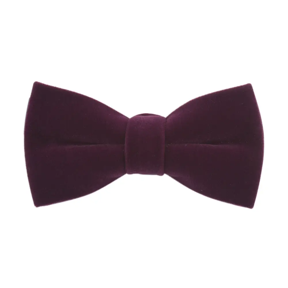 Velvet Bow Tie Men's Tuxedo Party Bow Tie Brown