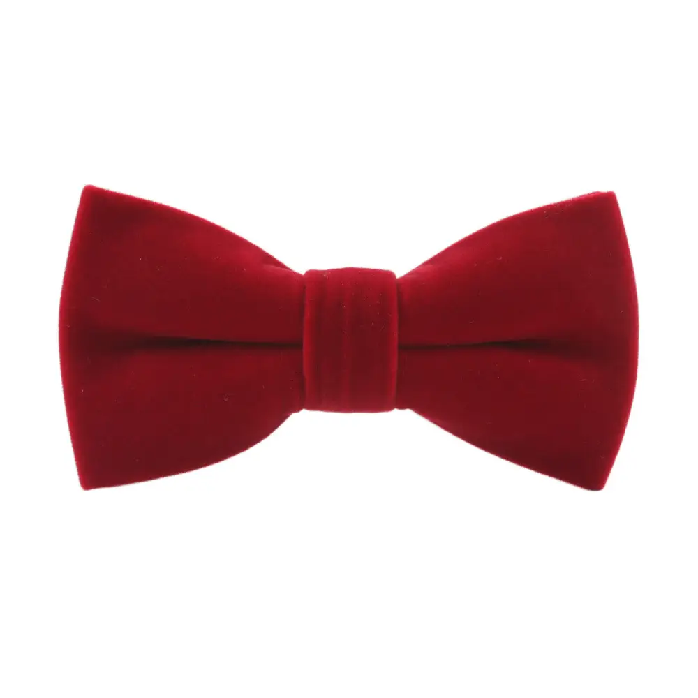 Velvet Bow Tie Men's Tuxedo Party Bow Tie Brown