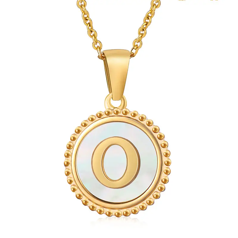 18K Gold Plated D Necklace for Women - Image 15