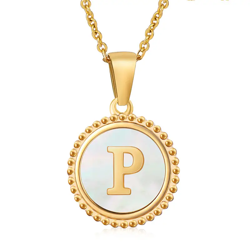 18K Gold Plated D Necklace for Women - Image 16