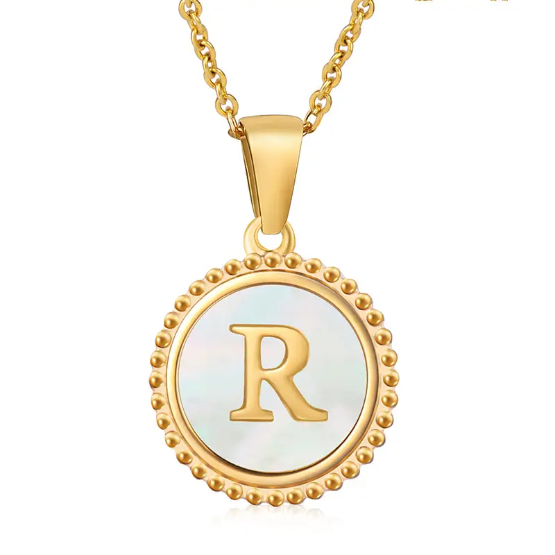 18K Gold Plated D Necklace for Women - Image 18