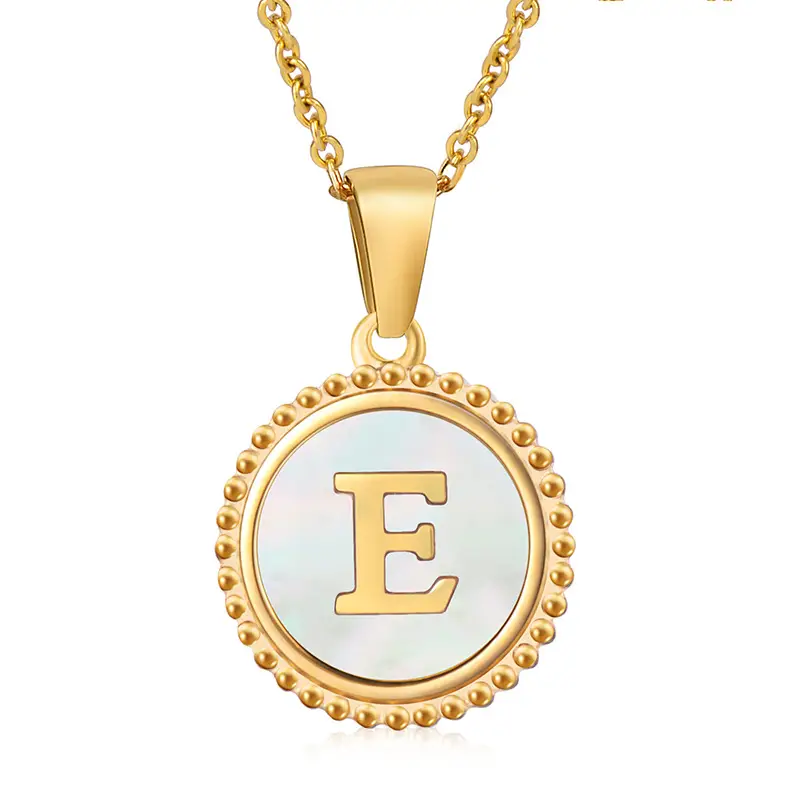 18K Gold Plated D Necklace for Women - Image 5