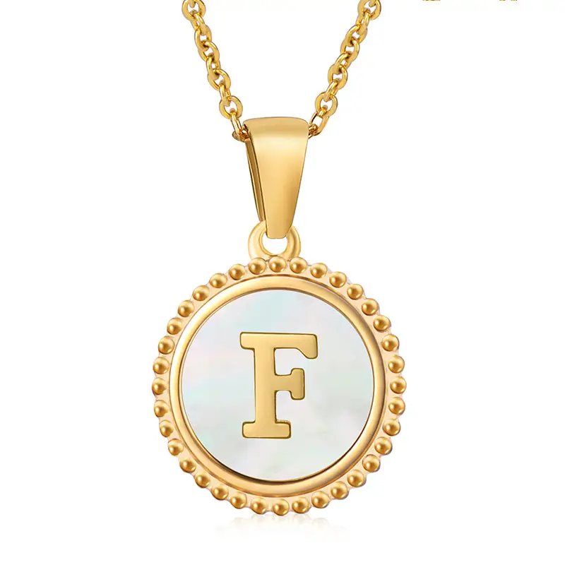 18K Gold Plated D Necklace for Women - Image 6