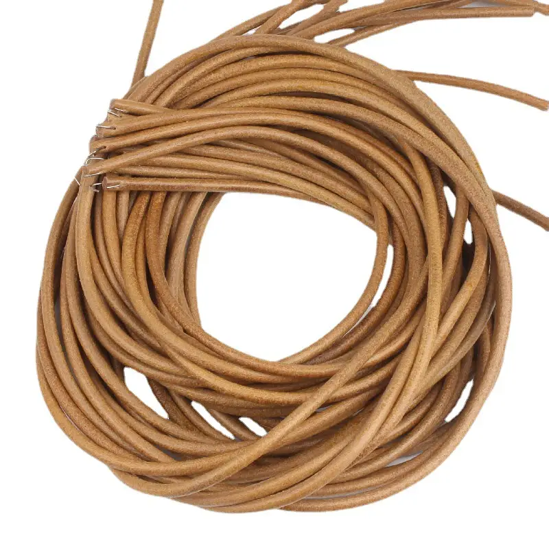 Thick Leather Hook Purse Belt 1.8m Brown - Image 5