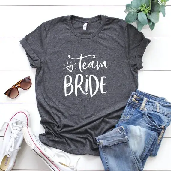 Foreign Trade Couple T-Shirt BRIDE Short Sleeve Yellow - Image 11