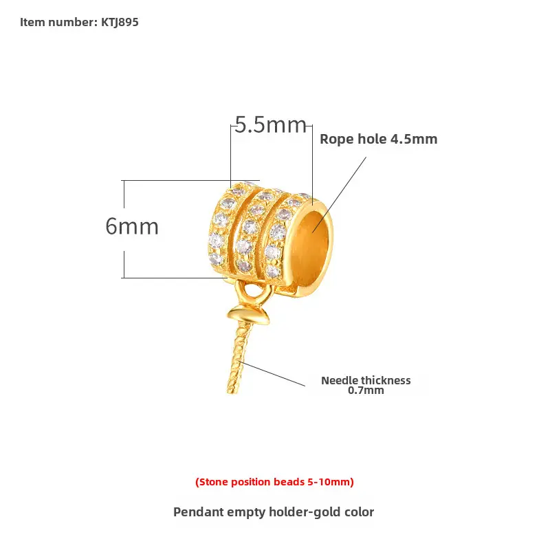 S925 Silver Imitation Pearl Pendant Holder DIY Clip Buckle Accessories - Image 11