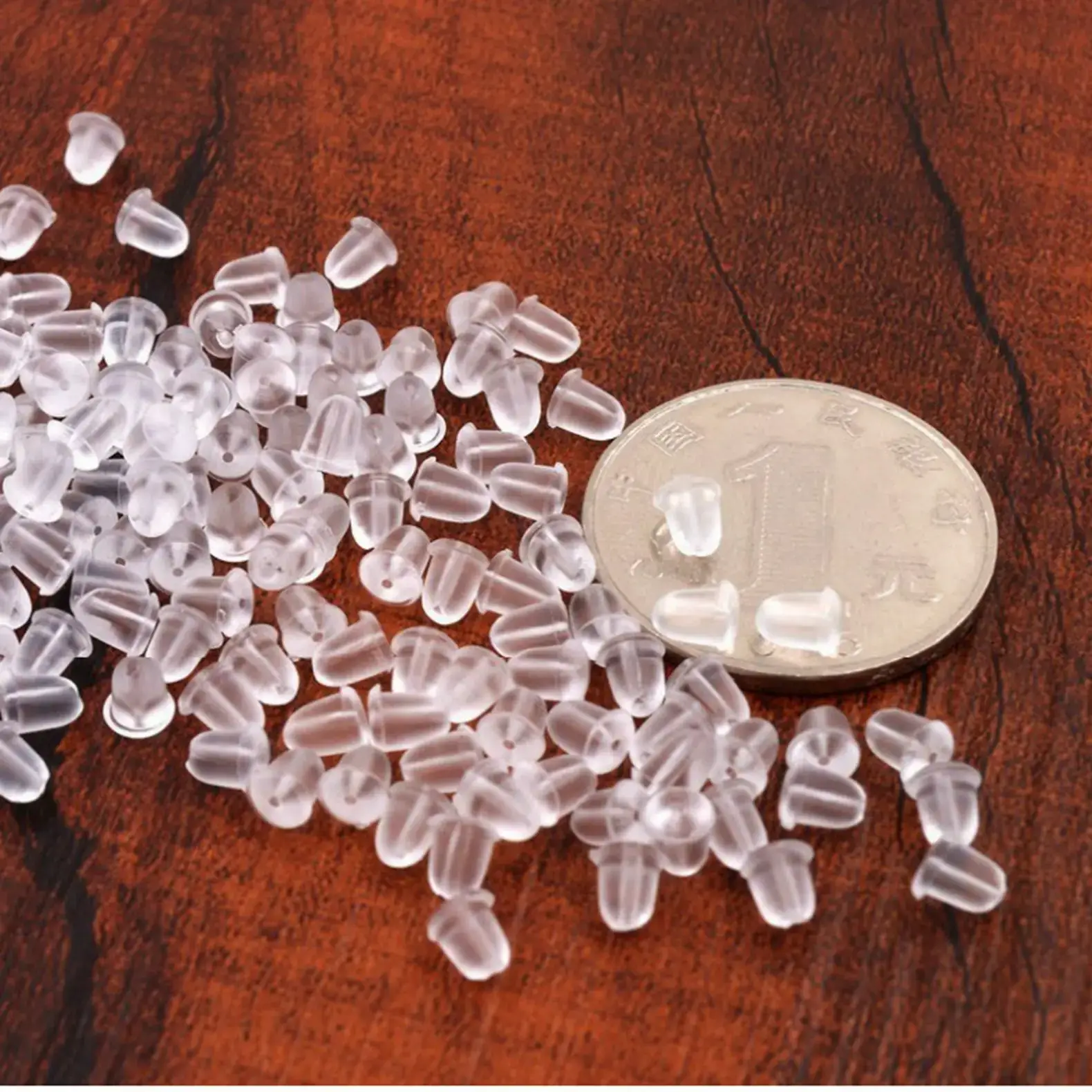 Silicone Ear Plugs Transparent DIY Jewelry Accessories Wholesale - Image 3
