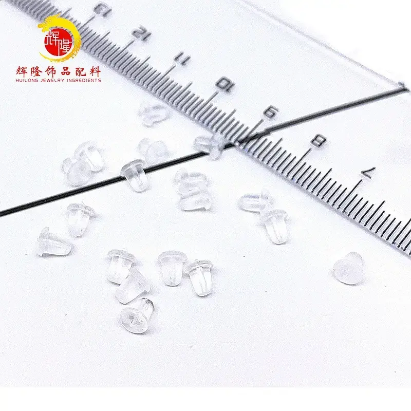 Silicone Ear Plugs Transparent DIY Jewelry Accessories Wholesale - Image 5