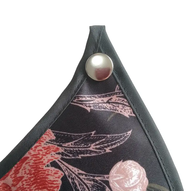 Red Floral Elderly Food Bibs for Adults - Image 17