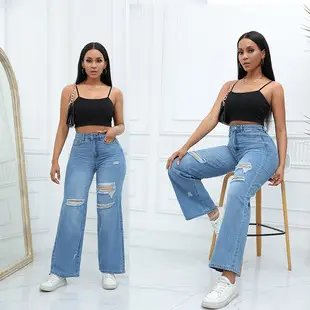 Women Denim Shorts Set Summer Casual White T Shirt — feature 1