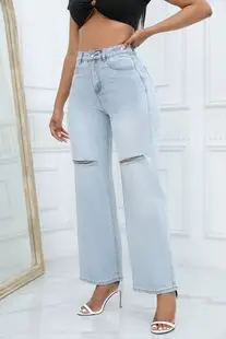 Women Denim Shorts Set Summer Casual White T Shirt — feature 4