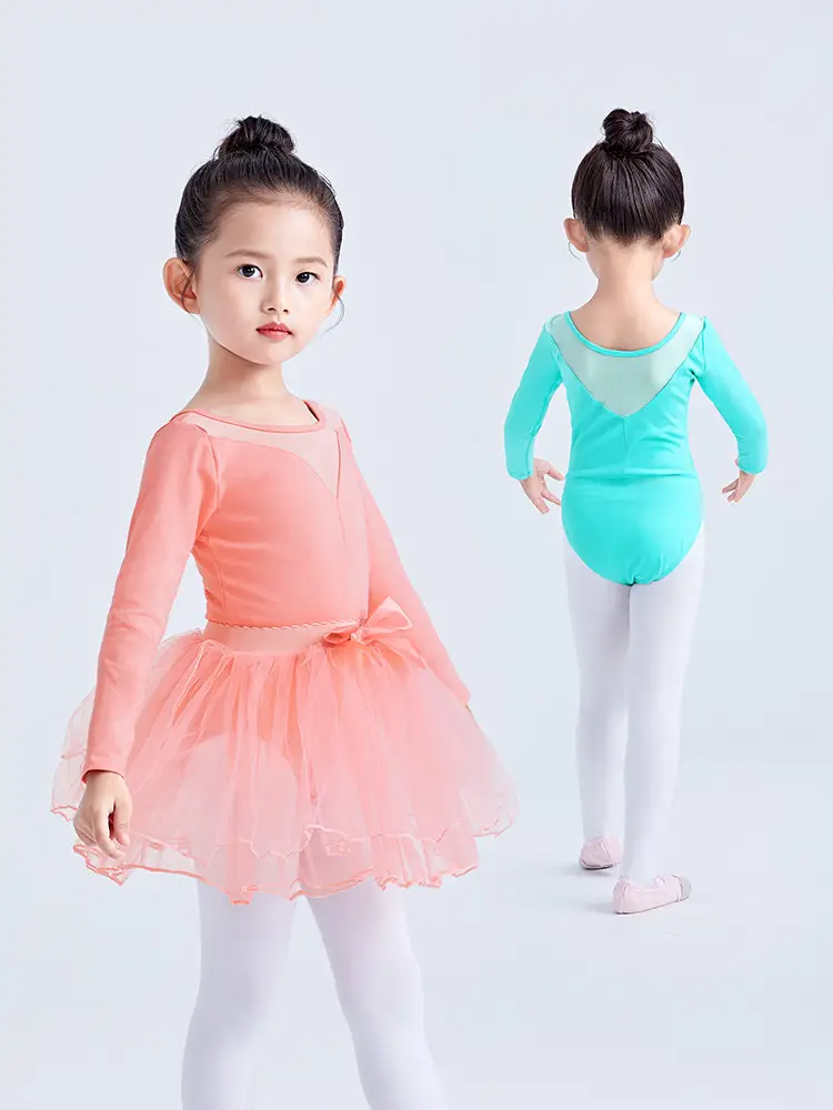 Light Blue Short Sleeve Dance Jumpsuit for Girls - Image 21