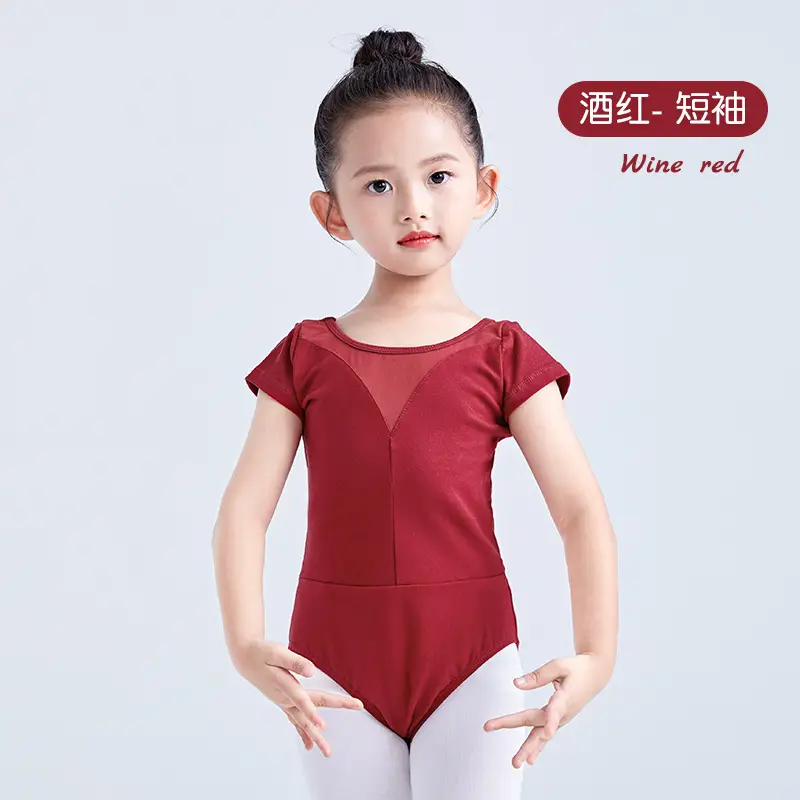 Light Blue Short Sleeve Dance Jumpsuit for Girls - Image 6