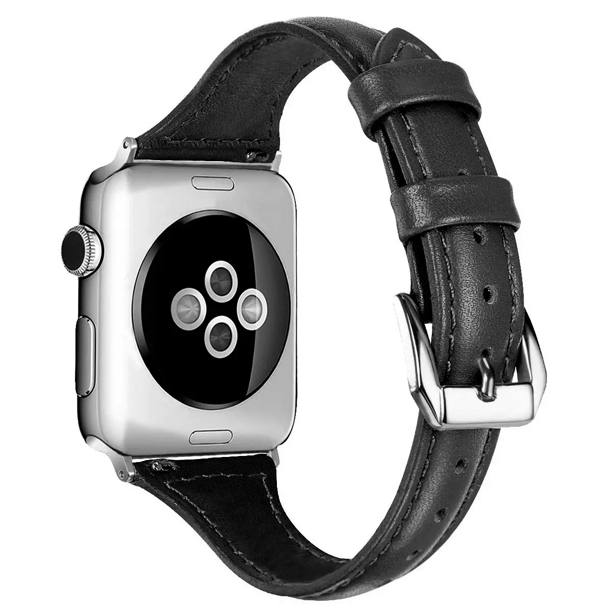 Apple Watch Leather Slimming Strap Brown - Image 12