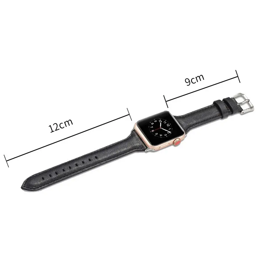 Apple Watch Leather Slimming Strap Brown - Image 13