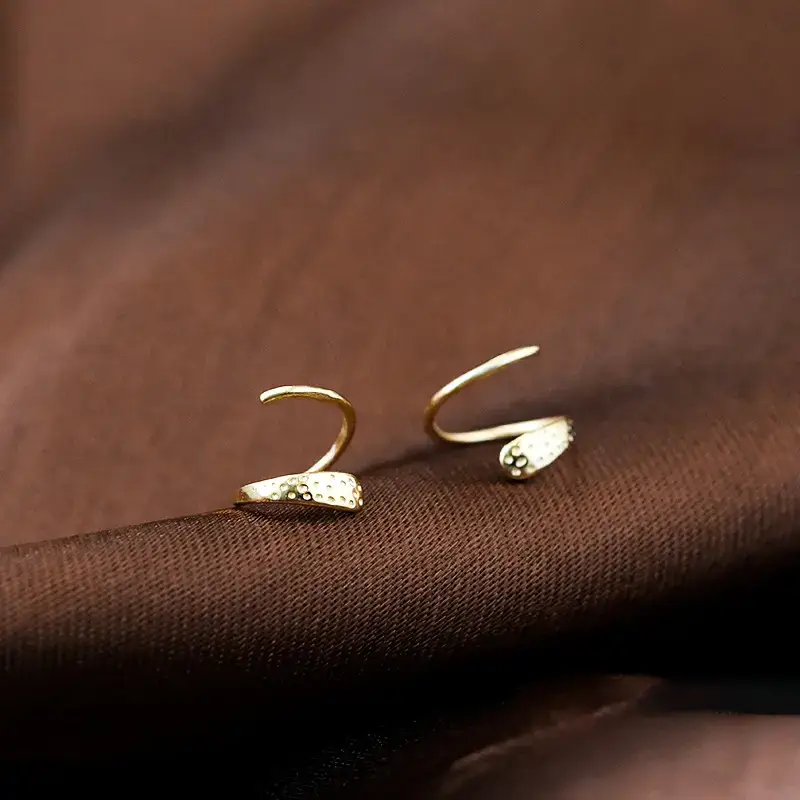 Spiral Earrings Women's Sterling Silver Elegant Sweet - Image 6