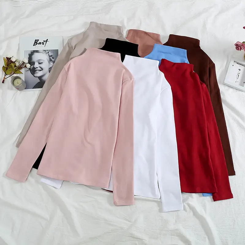 Women Velvet Long Sleeve T-Shirt Set Autumn Winter Korean Style - Image 17