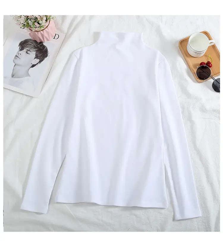 Women Velvet Long Sleeve T-Shirt Set Autumn Winter Korean Style - Image 4
