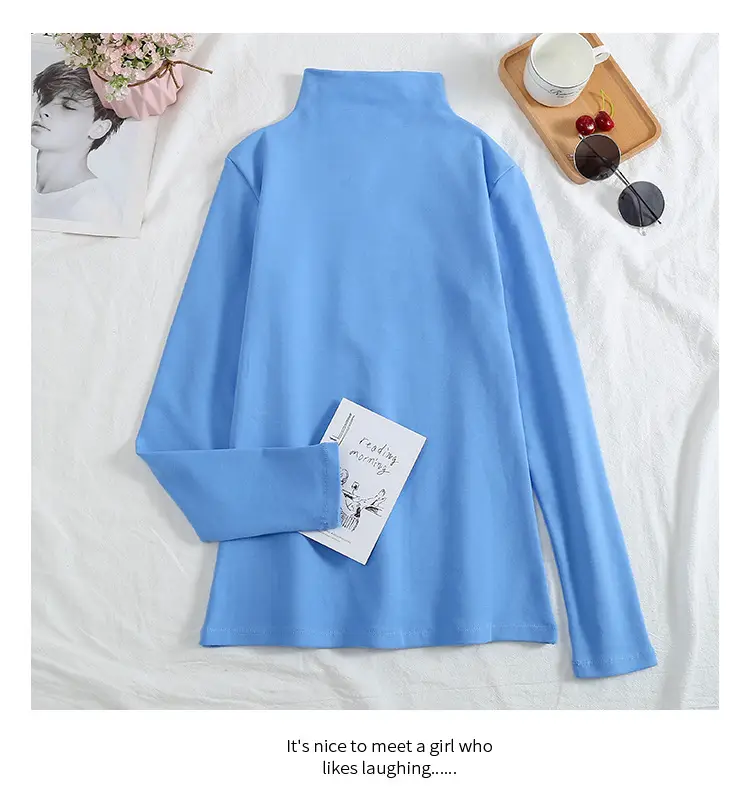 Women Velvet Long Sleeve T-Shirt Set Autumn Winter Korean Style - Image 6