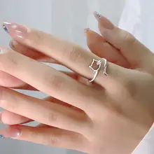 Ancient Cat Nail Ring with Moonlight Stone for Women — feature 7