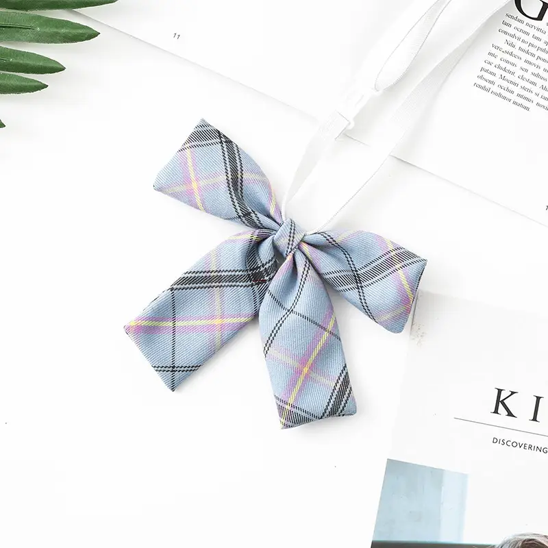 Black Japanese Uniform Bow Collar Tie for College Students - Image 5