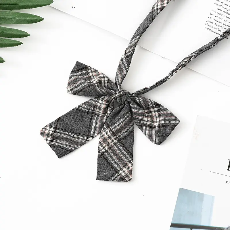 Black Japanese Uniform Bow Collar Tie for College Students - Image 7