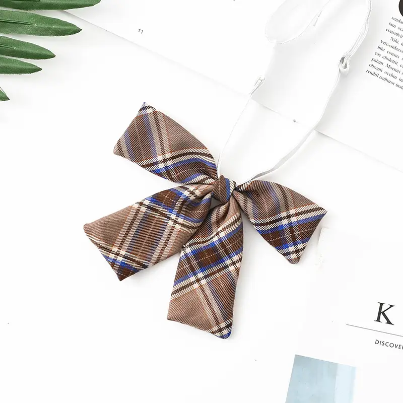 Black Japanese Uniform Bow Collar Tie for College Students - Image 3