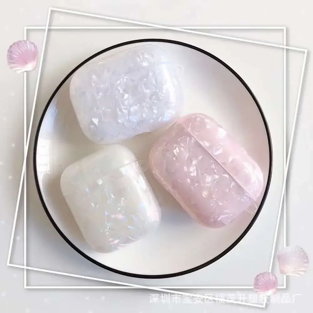 Pink Shell Pattern Airpods Protective Case