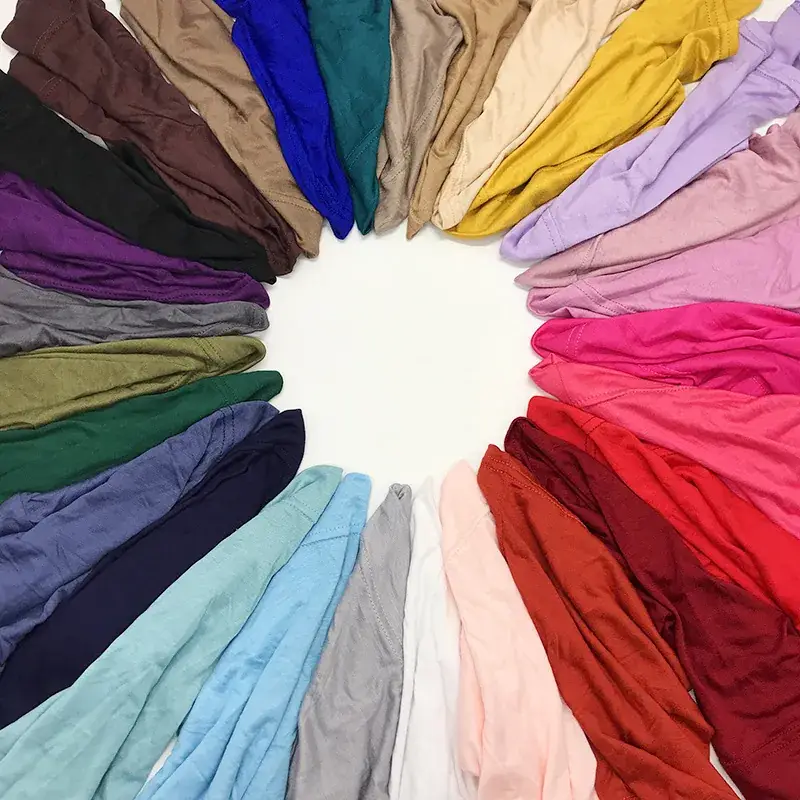 Large Size Solid Color Scarf Base Cap Combo - Image 32