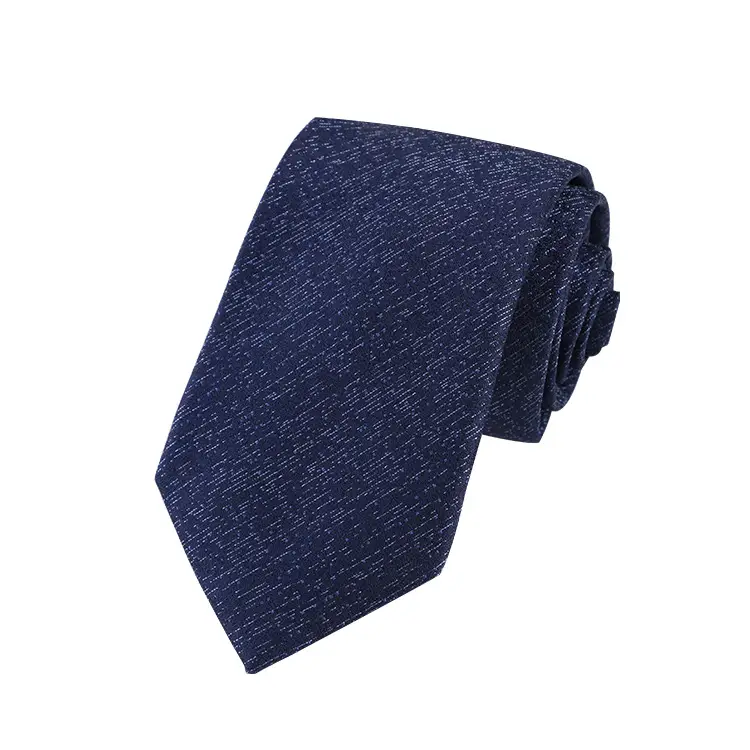 7cm Navy Polka Dot Dress Tie for Men - Image 41