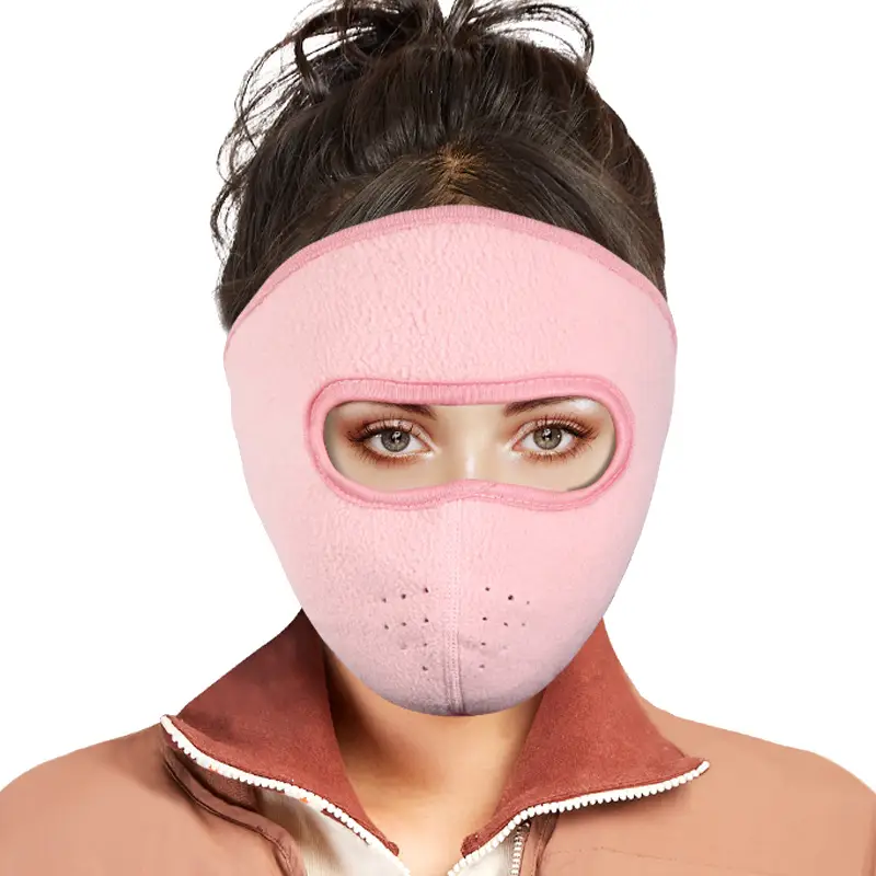 Winter Riding Face Mask Pink Black 3-in-1 Cold Warm - Image 21