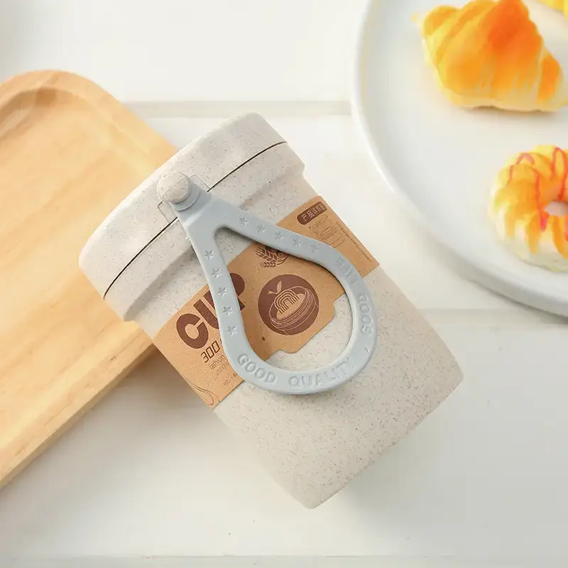 Wheat Flavored Portable Cup for Milk Tea & Breakfast - Image 3