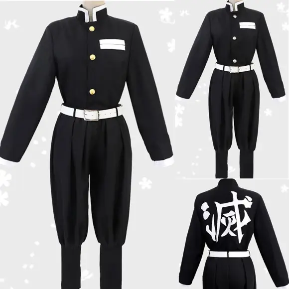 Demon Slayer Kimetsu Uniform Rengoku Kyoujurou Costume Set — feature 2
