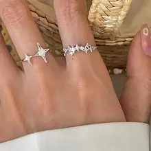 Women's Cold Wind Adjustable Zircon Moonstone Ring — feature 14