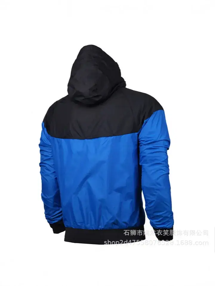 Men's Windproof Red Black Hoodie Running Jacket - Image 8