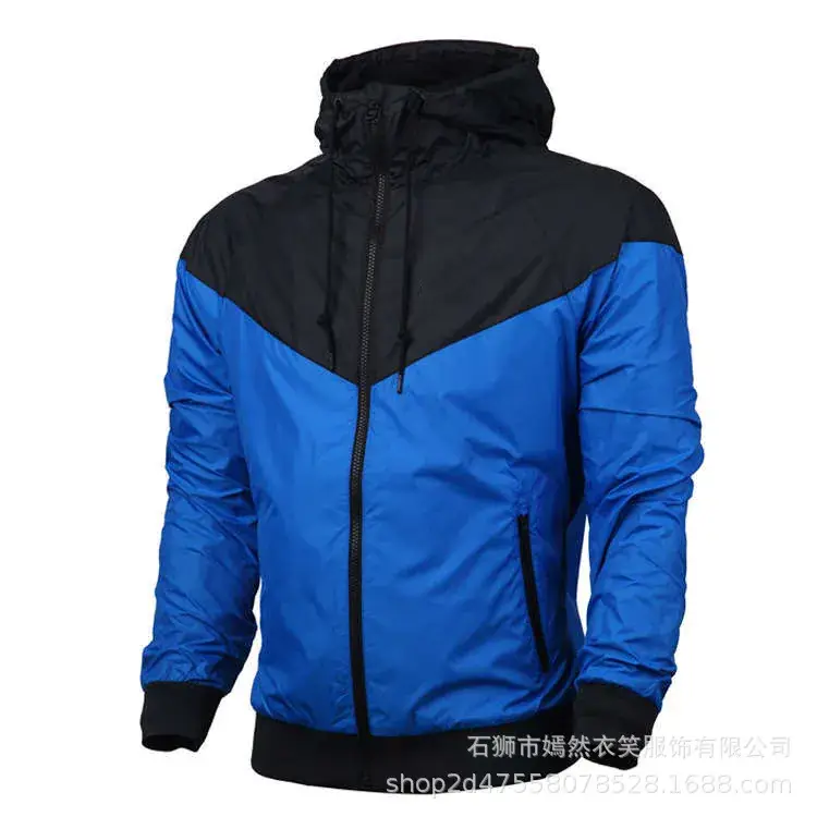 Men's Windproof Red Black Hoodie Running Jacket - Image 3
