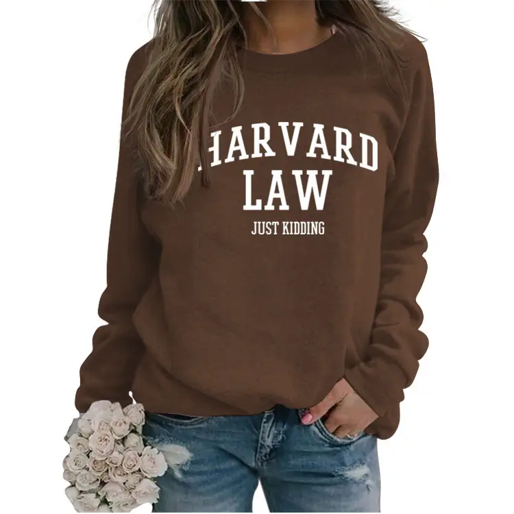 Harvard Law Women's Green Long Sleeve Sweatshirt