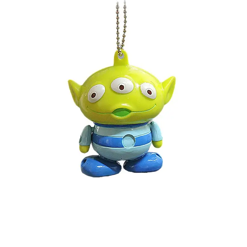 5 Types of Cartoon Toy Story Buzz Lightyear, Big-Eyed Alien, Three-Eyed Alien Keychain Small Pendant Figures