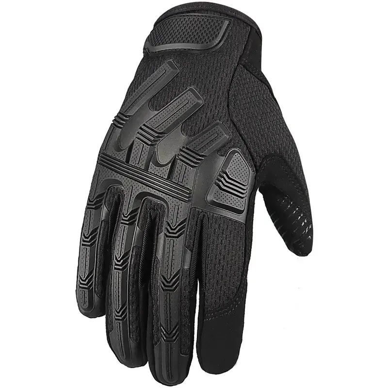 Military Full Finger Touch Screen Gloves Green Tactical - Image 2