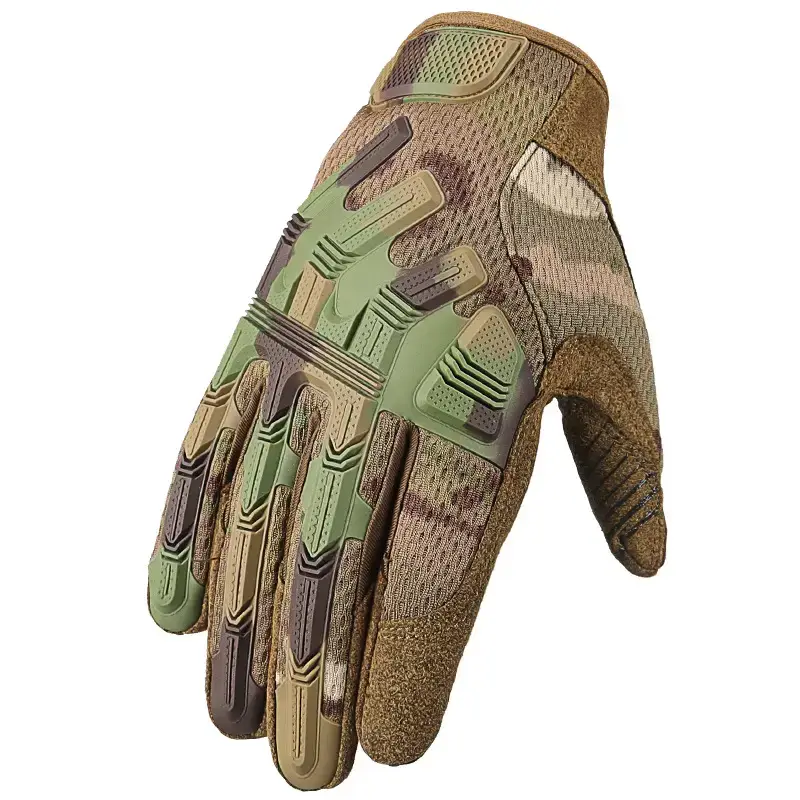 Military Full Finger Touch Screen Gloves Green Tactical - Image 3