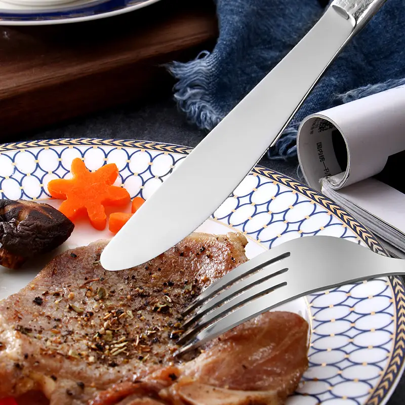 304 Stainless Steel Western Tableware Spoon Fork Knife Set