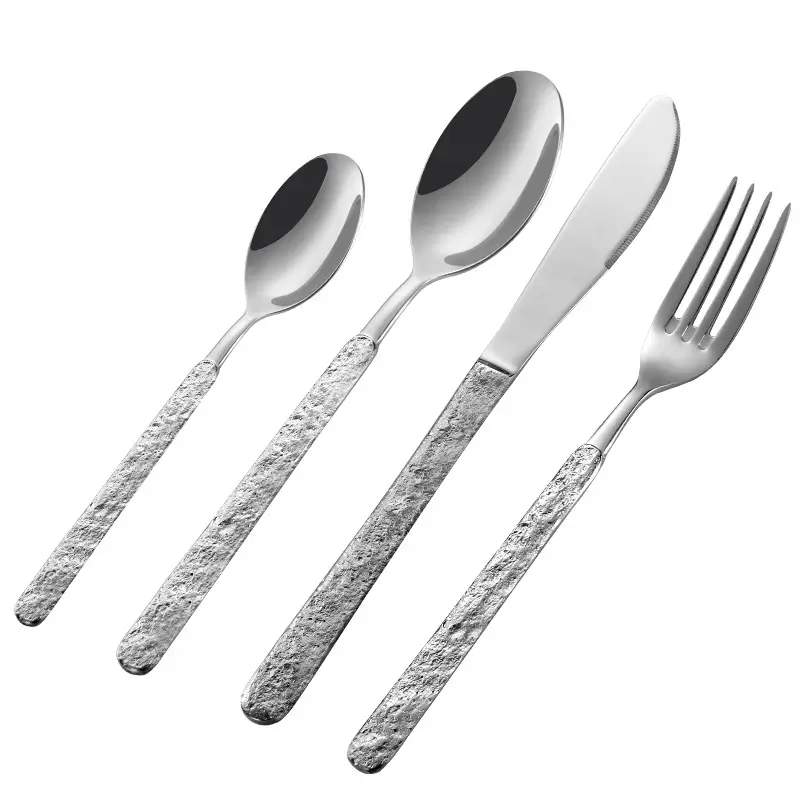 304 Stainless Steel Western Tableware Spoon Fork Knife Set
