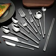 304 Stainless Steel Western Tableware Spoon Fork Knife Set — feature 29