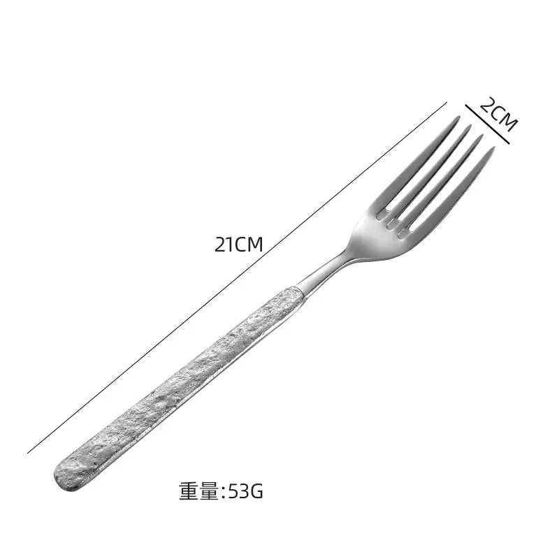 304 Stainless Steel Western Tableware Spoon Fork Knife Set
