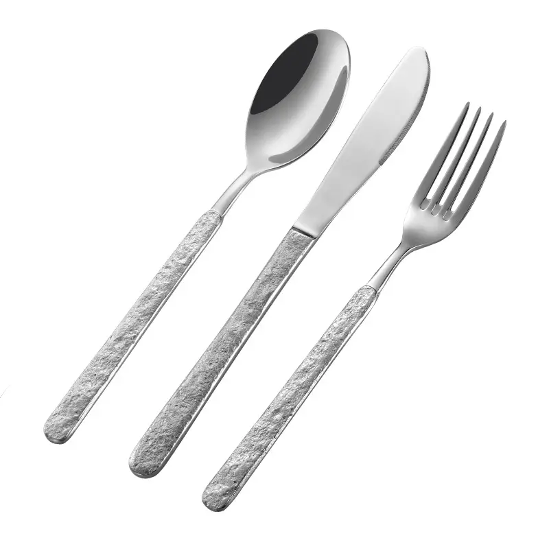 304 Stainless Steel Western Tableware Spoon Fork Knife Set